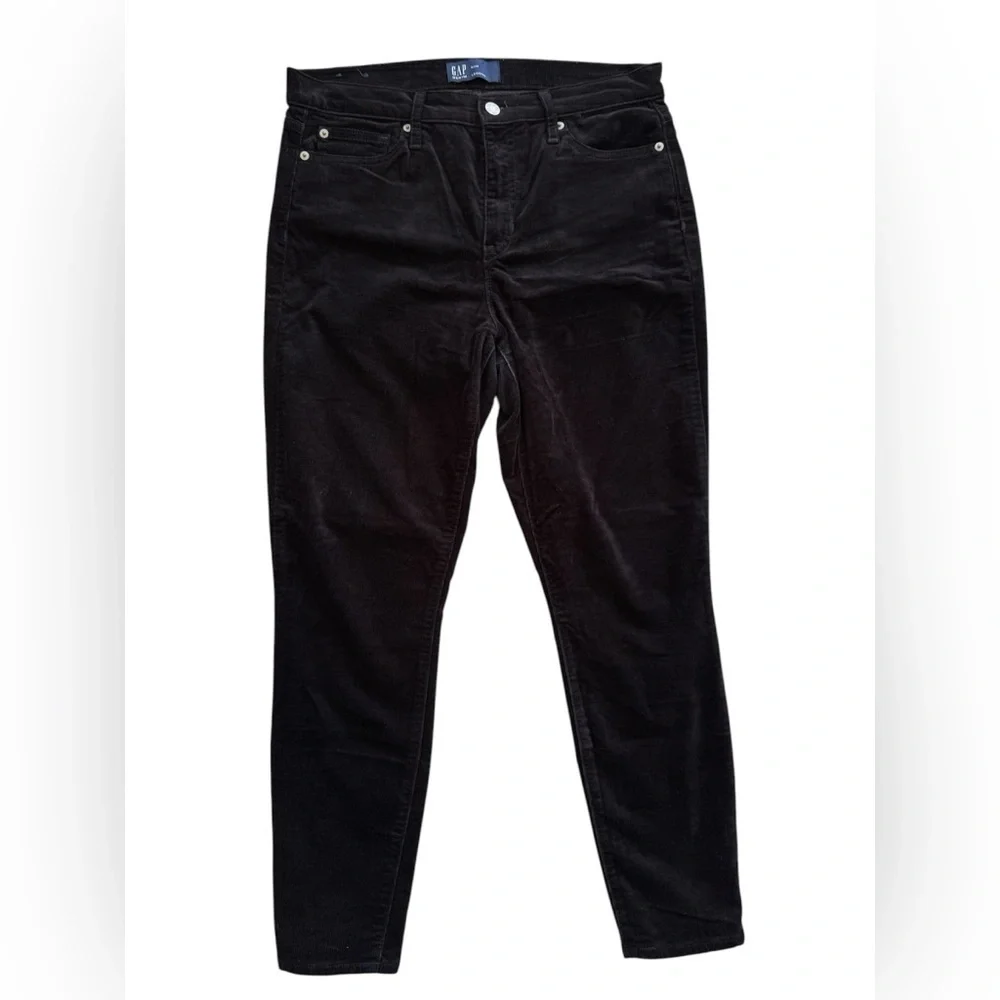 🔥 4 for $20 DEAL 🔥 GAP Black Corduroy Skinny Jeans Legging Pants Sz 8/29